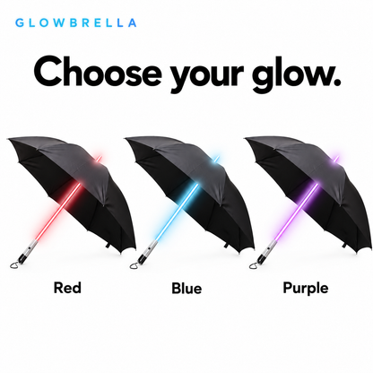 Red, Blue and Purple Glowbrella